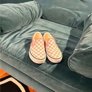Vans - women’s or big kids classic Slip-On Checkerboard Sneakers